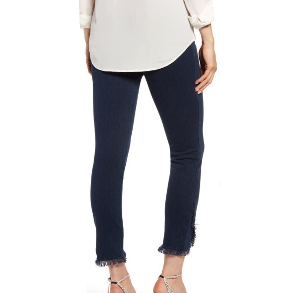 Lysse High Rise Pull On Fringe Tulip Hem Denim Jean Leggings - Picture 8 of 13